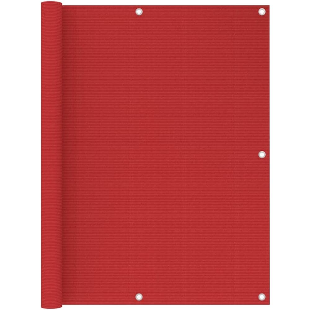 Paravento Da Balcone Rosso 120x300 Cm In Hdpe - Foto 1