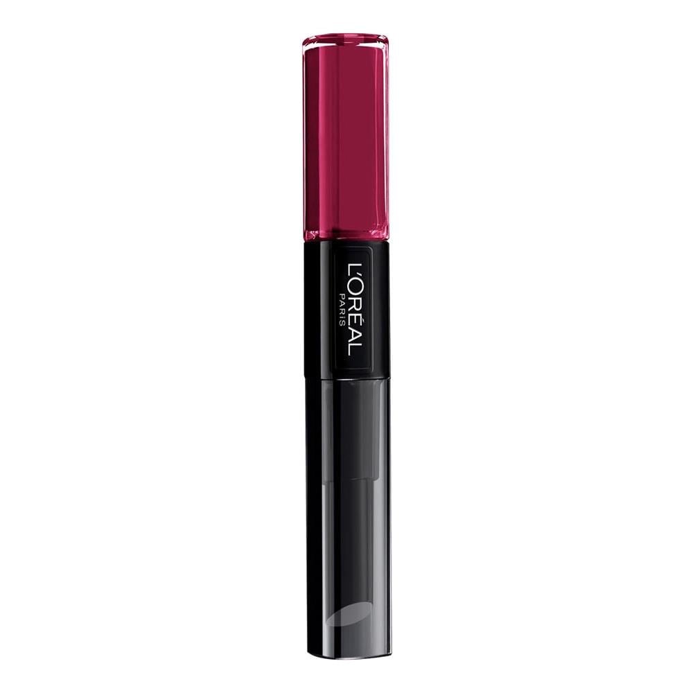 L’Oréal Paris Make-Up Designer Infaillible Lip 214 Raspberry For Love Rosso Shine rossetto - Foto 1