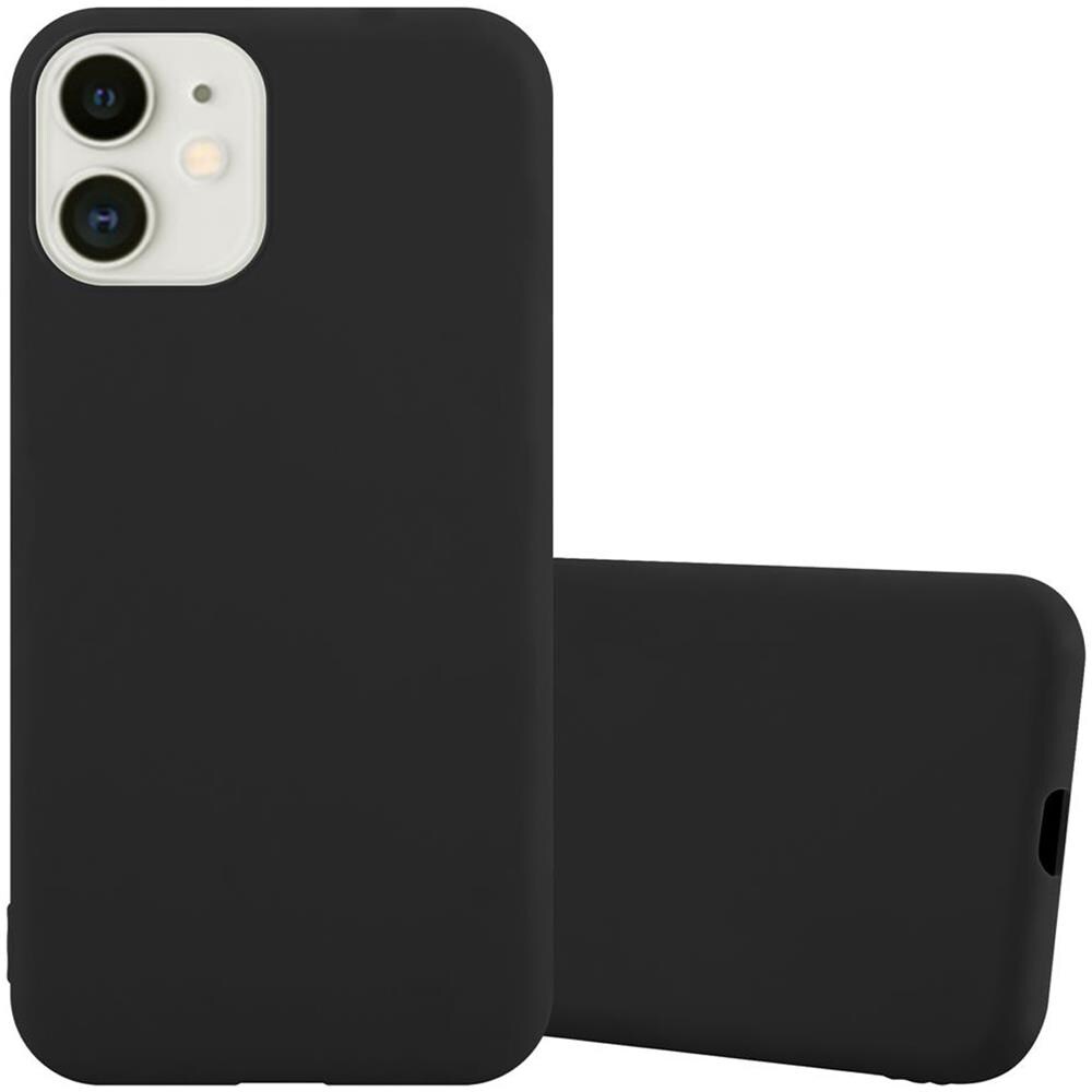 Custodia Compatibile Con Apple Iphone 12 Mini (5,4"" Zoll) In Candy Nero - Coperchio Protettivo In Silicone Tpu Flessibile - Foto 1