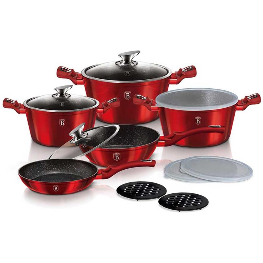 Set Di Pentole Bh-7030 Borgogna - Foto 1