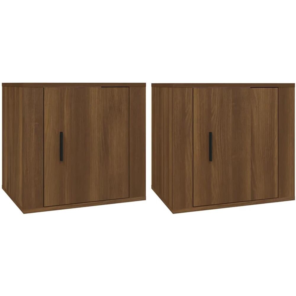 Comodini 2 Pz Rovere Marrone 50x39x47 Cm - Foto 2