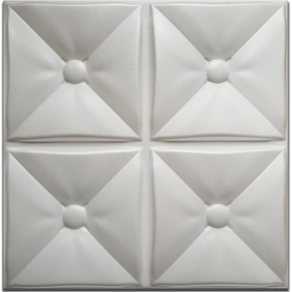 10/20mq Di Pannelli In Eps (polistirene Compatto) 3d A Soffitto O Parete 50x50x2cm Bianchi 4 Modelli - 20mq Di Cuscini - Foto 1