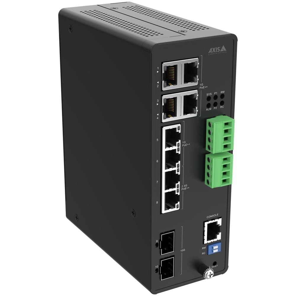 Switch di Rete Gestito 10G Ethernet 8 xGigabit Ethernet PoE Colore Nero - Foto 2
