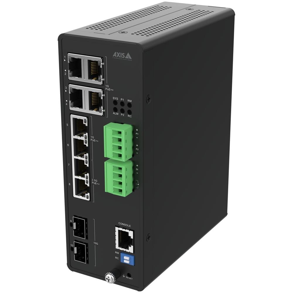 Switch di Rete Gestito 10G Ethernet 8 xGigabit Ethernet PoE Colore Nero - Foto 1