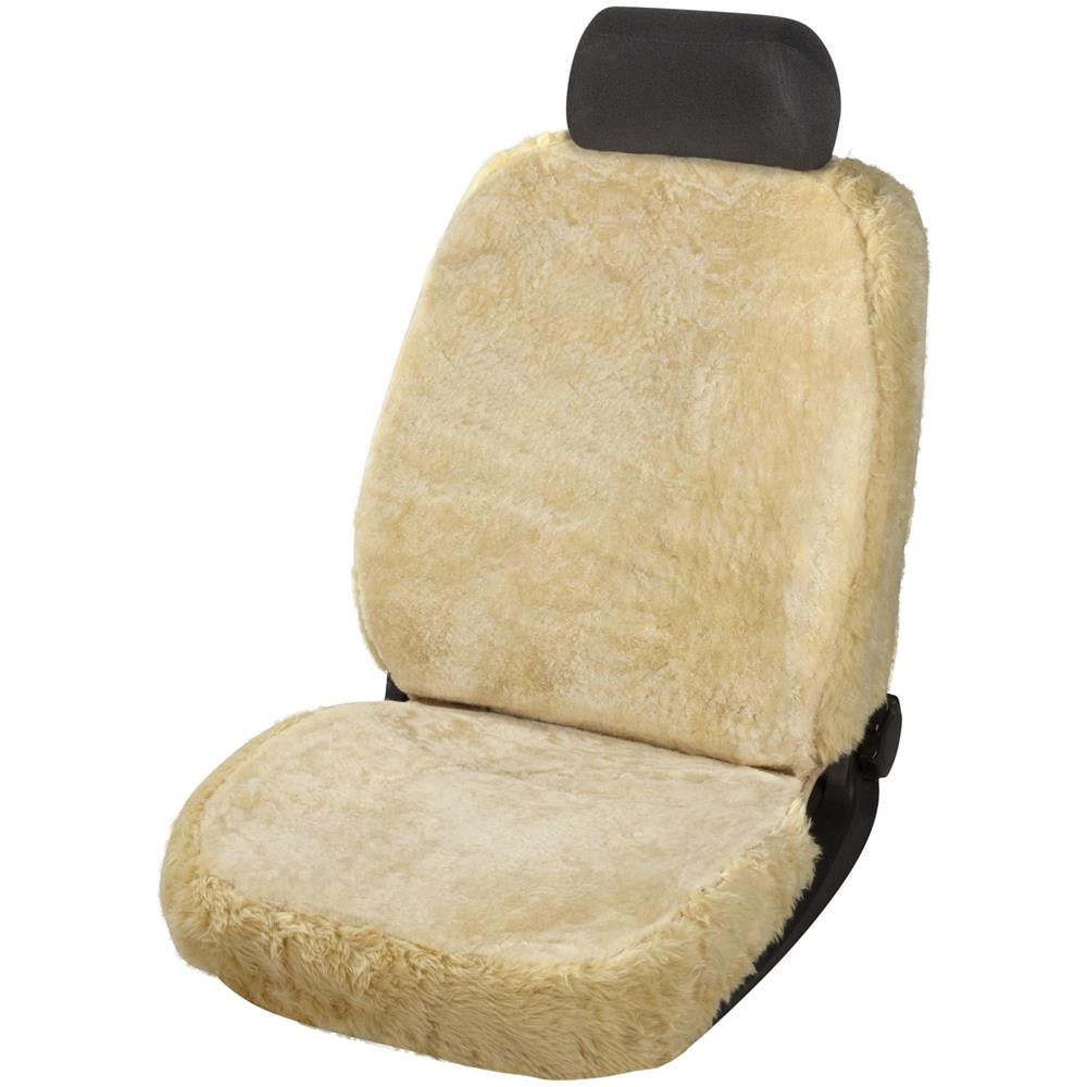 Coprisedili Auto Nineve In Pelle D'agnello Beige Con Zipp It System - Foto 1