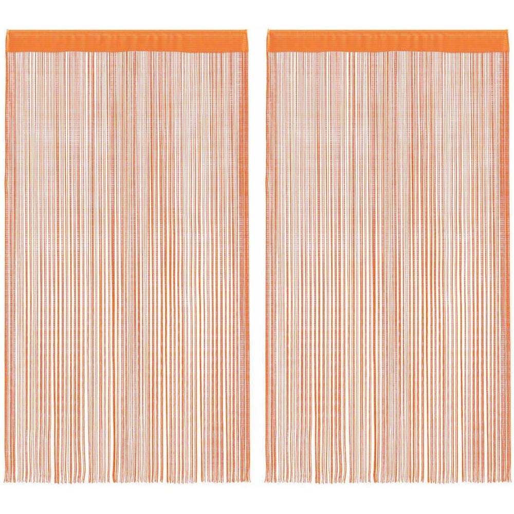 Tende a Filo 2 pz Arancio 140x250 cm - Foto 1