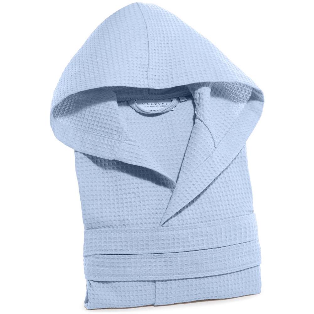 Accappatoio Con Cappuccio Spugnissima Polo In Cotone Colore Turchese Misura Xl - Foto 2