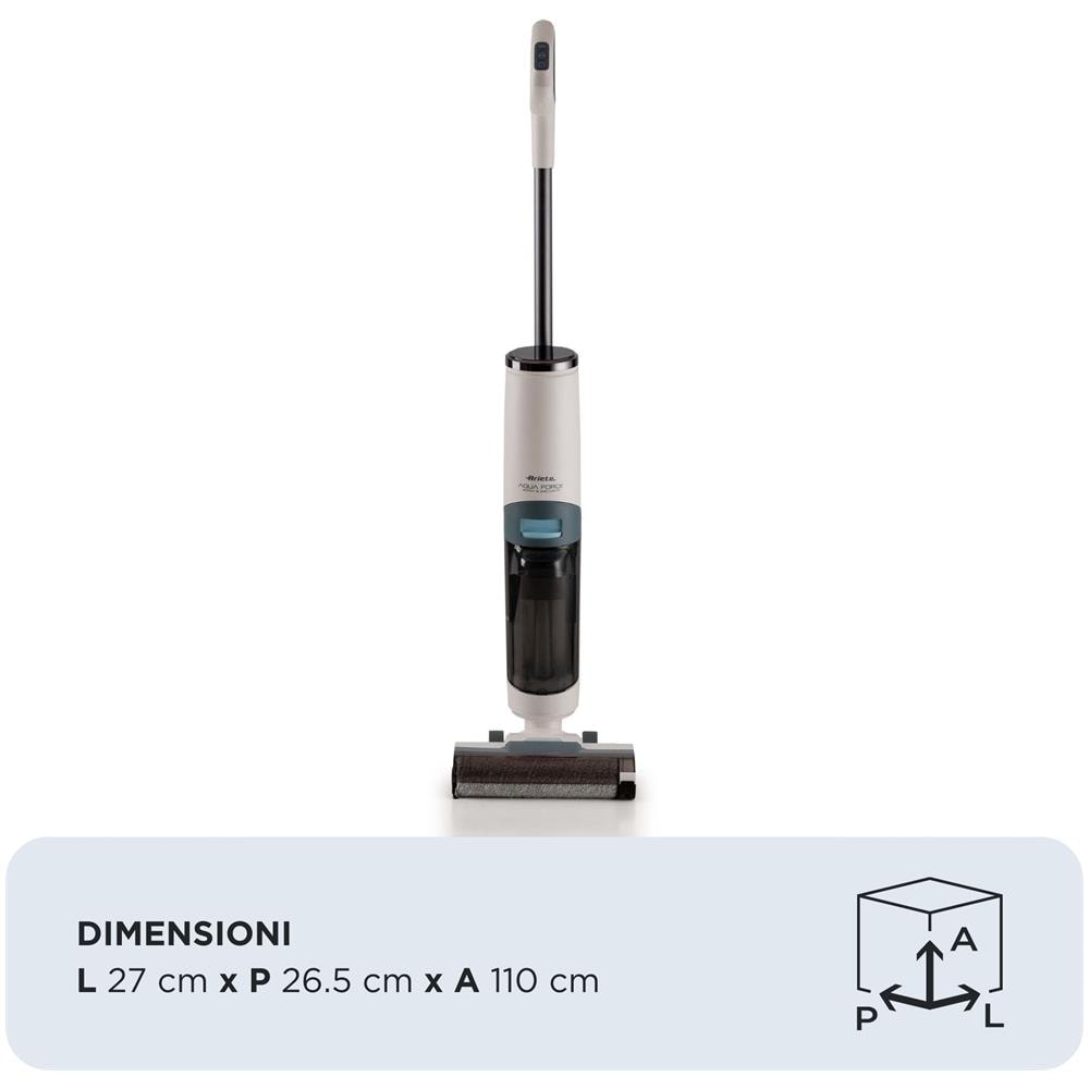 Lavapavimenti a Vapore 2483 Aqua Force Wash & Vacuum Capacità 0,7 L Potenza 220 W Colore Bianco Azzurro - Foto 2
