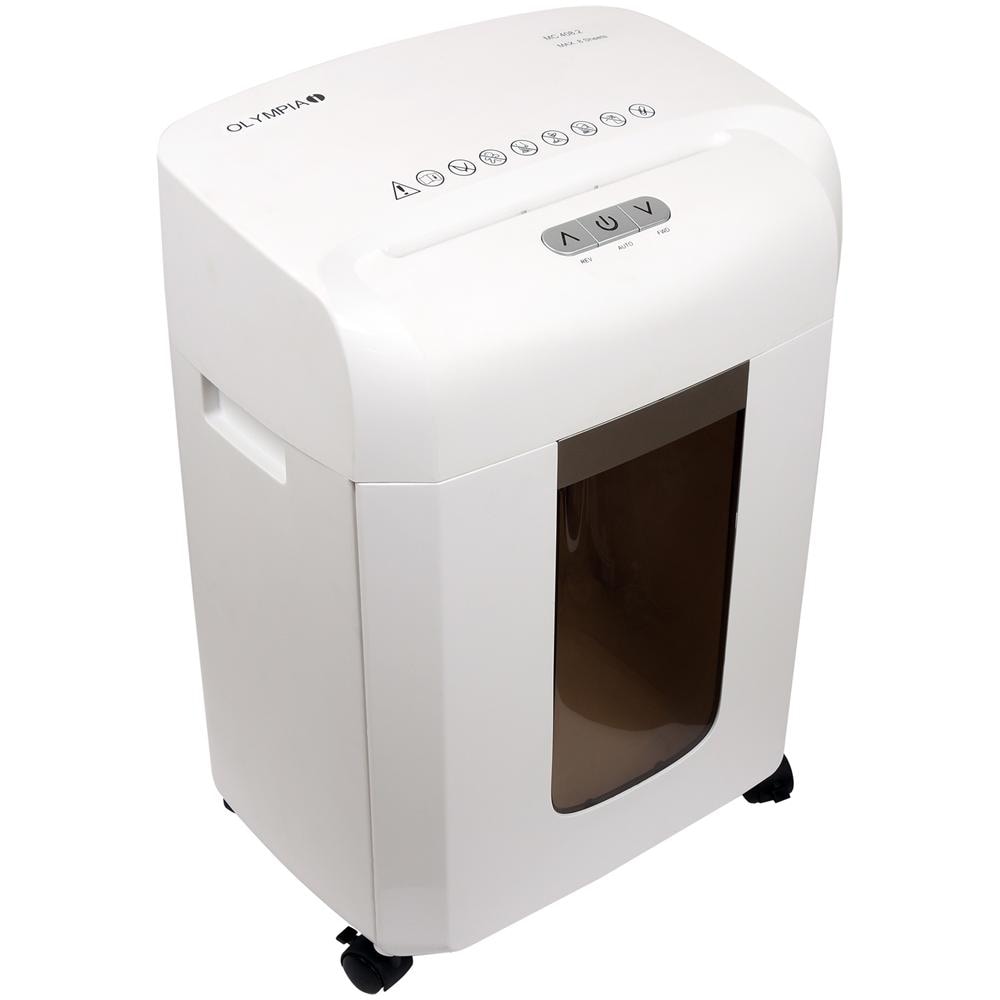 Distruggidocumenti a Particelle MC 408.2 Automatico con cestino da 16L capacità di 8 fogli - Bianco - Foto 1