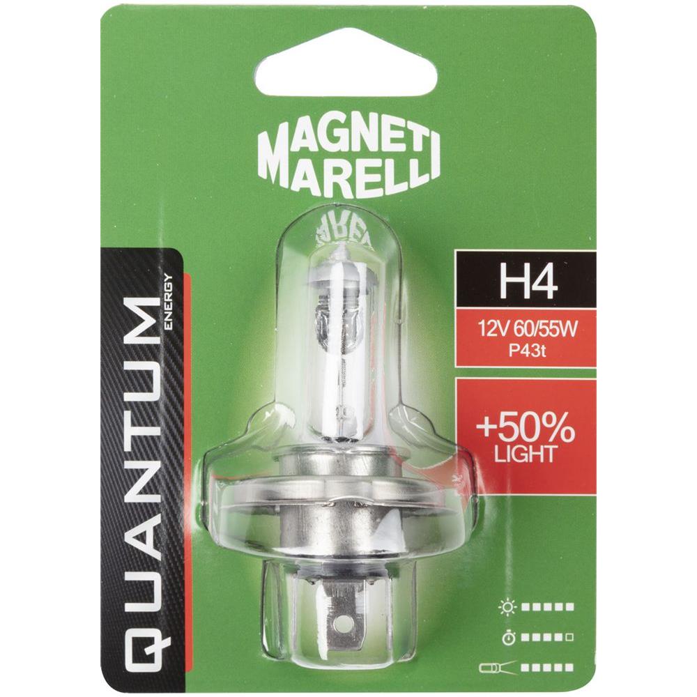 H4 Lampadina Singola Auto +50% Light 12v 60/55w Attacco P43t - Foto 2
