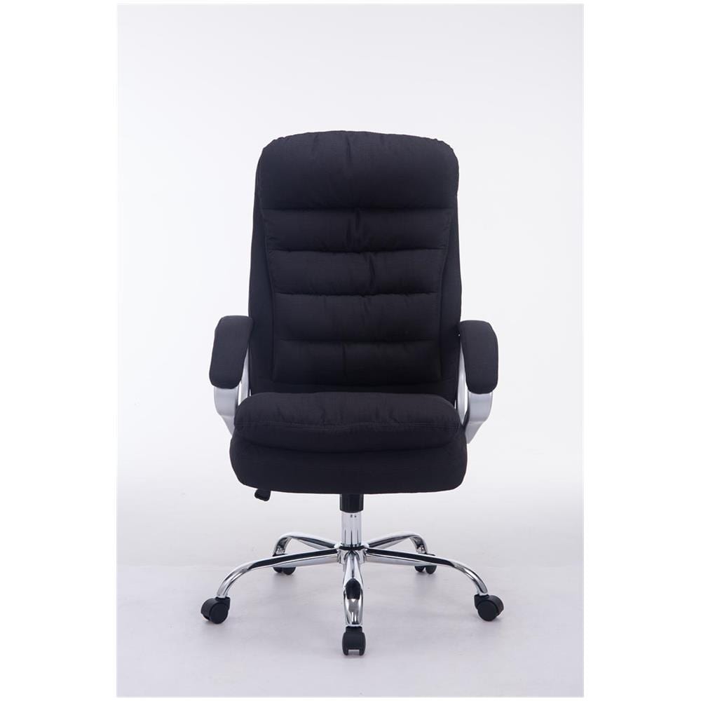 Sedia Ufficio Vancouver XXL in Tessuto I Poltrona Elegante Direttore Carico Max 235 kg I Poltrona Ergonomica Imbottita e Rinforzata Nero - Foto 1