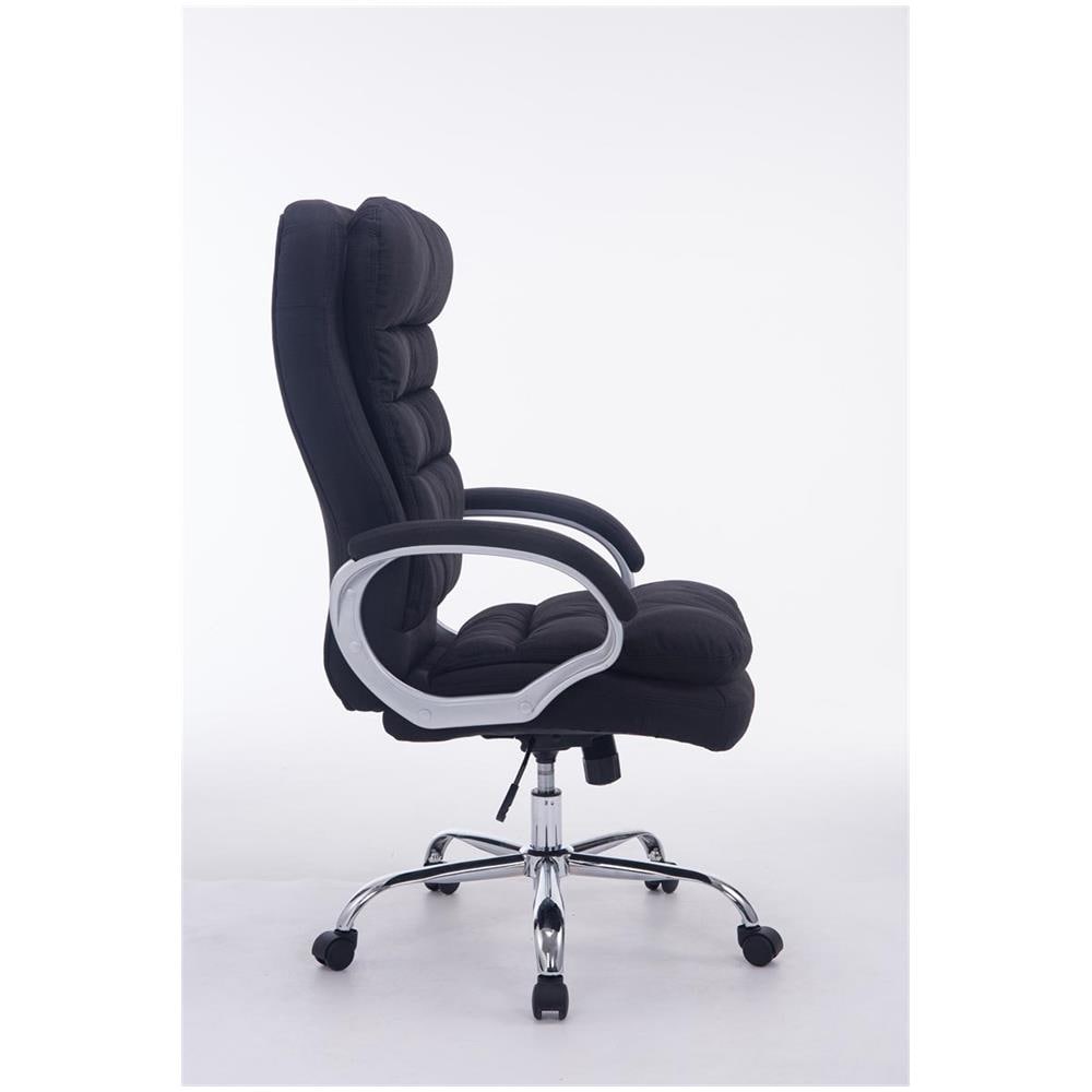 Sedia Ufficio Vancouver XXL in Tessuto I Poltrona Elegante Direttore Carico Max 235 kg I Poltrona Ergonomica Imbottita e Rinforzata Nero - Foto 2