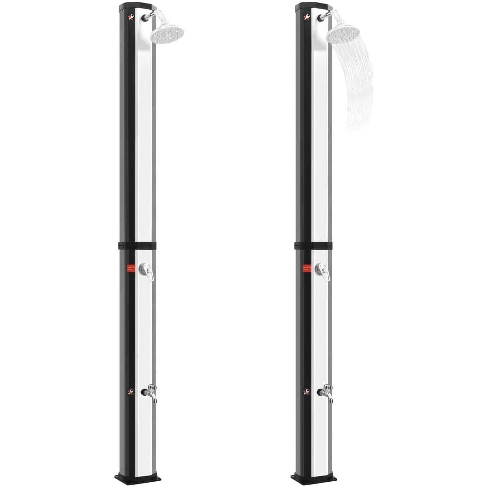 Outdoor Doccia Solare da Esterno con Soffione e Rubinetto 35 L - Foto 3