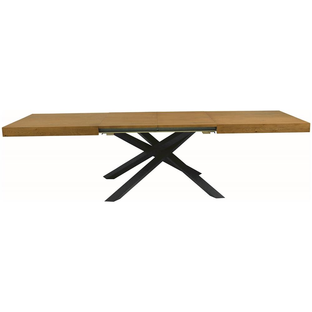 Tavolo Impiallacciato Rovere Nodato Allungabile 160x90 Cm - 260x90 Cm (grano)  - Foto 2