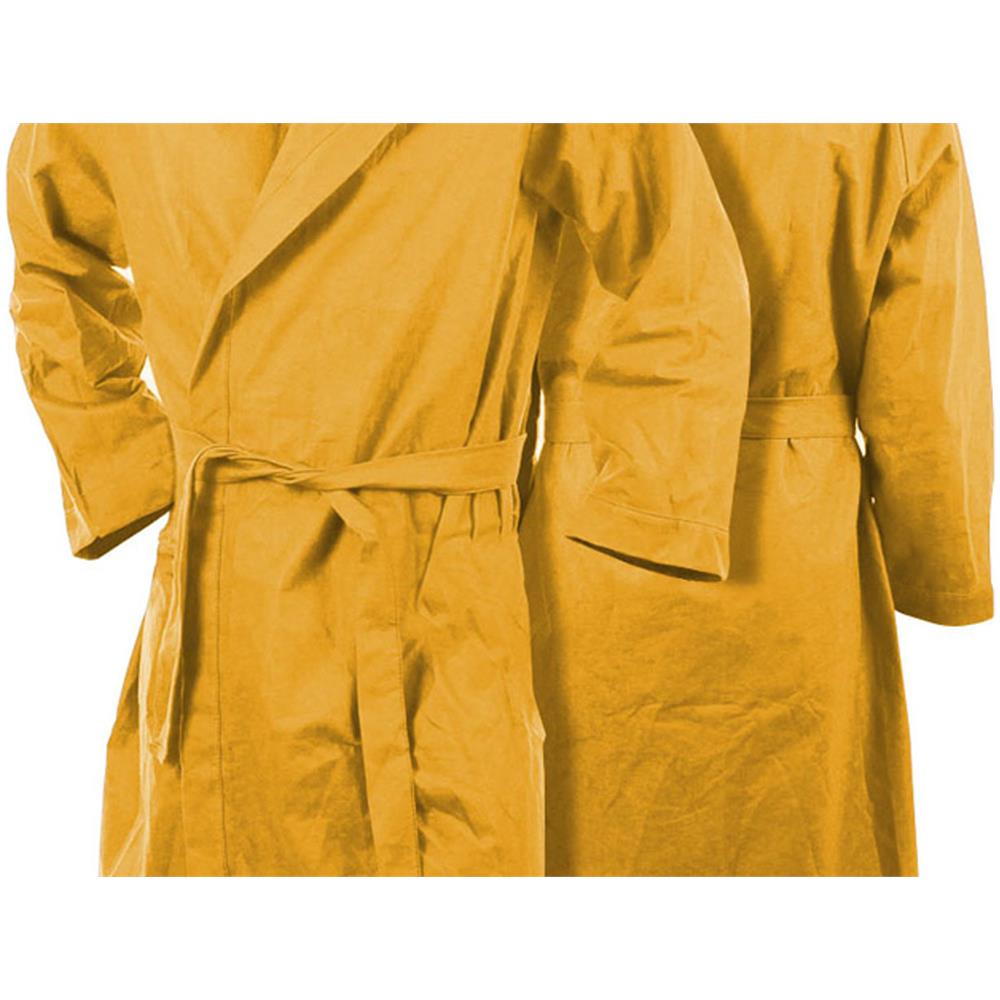 Accappatoio Con Cappuccio In Microfibra Adulto Unisex In Tinta Unita Vari Colori S Giallo - Foto 2