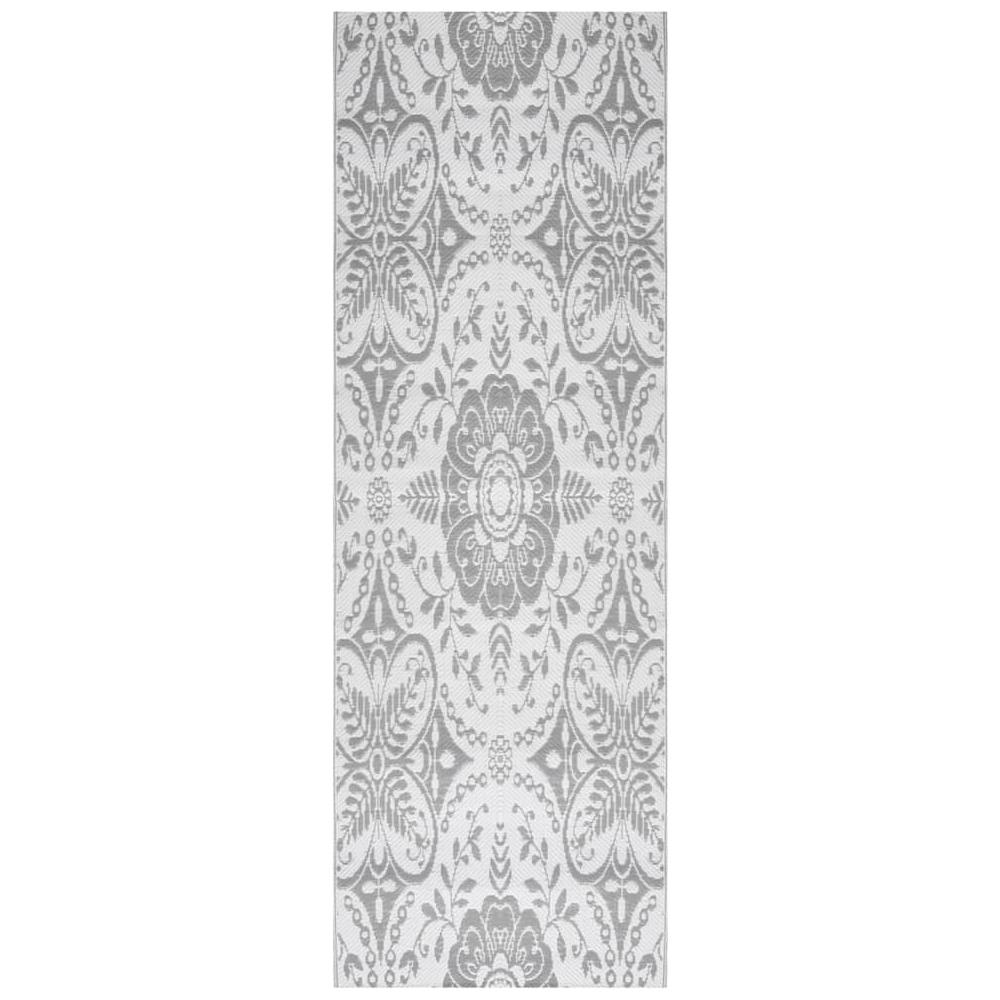 Tappeto Da Esterno Grigio Chiaro 80x250 Cm In Pp - Foto 2