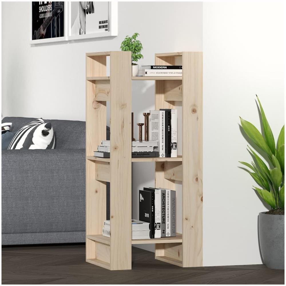 Libreria /divisorio 41x35x91 Cm In Legno Massello Di Pino - Foto 1