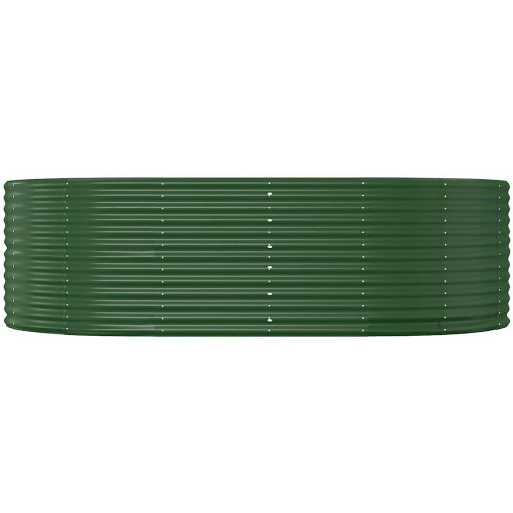 Letto Giardino Acciaio Verniciato Polvere 212x140x68 cm Verde - Foto 2