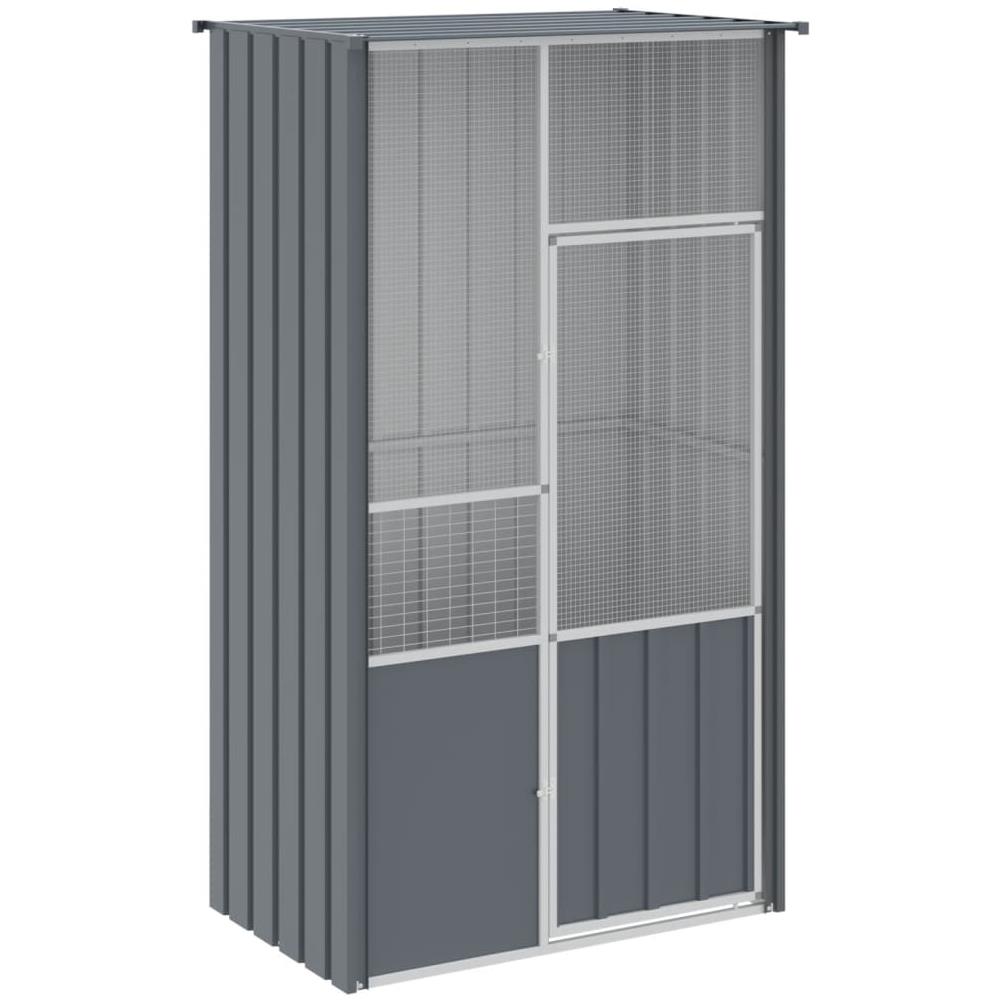Gabbia per Uccelli Antracite 115x78x200 cm in Acciaio Zincato - Foto 2