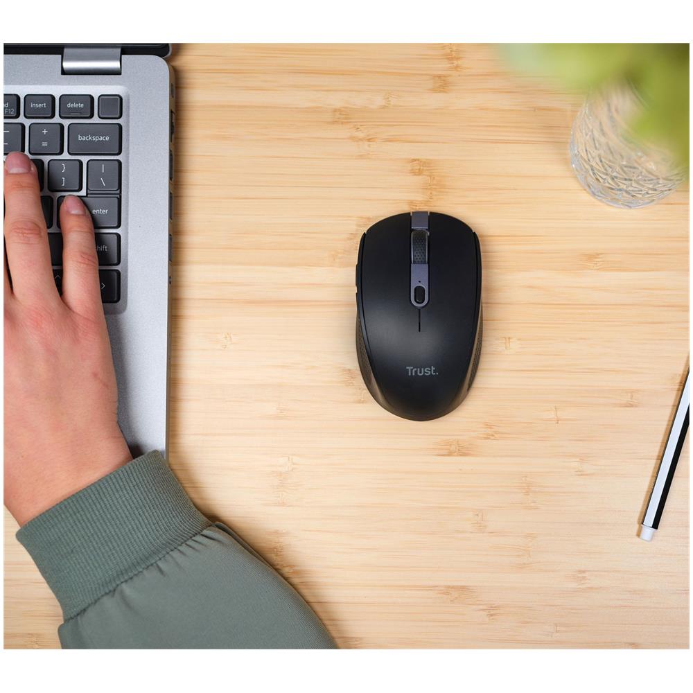 Ozaa mouse Mano destra RF senza fili + Bluetooth Ottico 3200 DPI - Foto 9