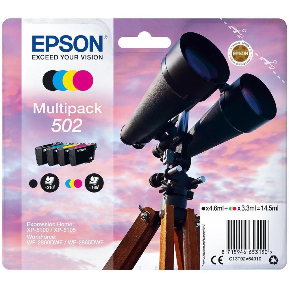 Cartuccia binocolo 502 multipack per WF2860 - Foto 1