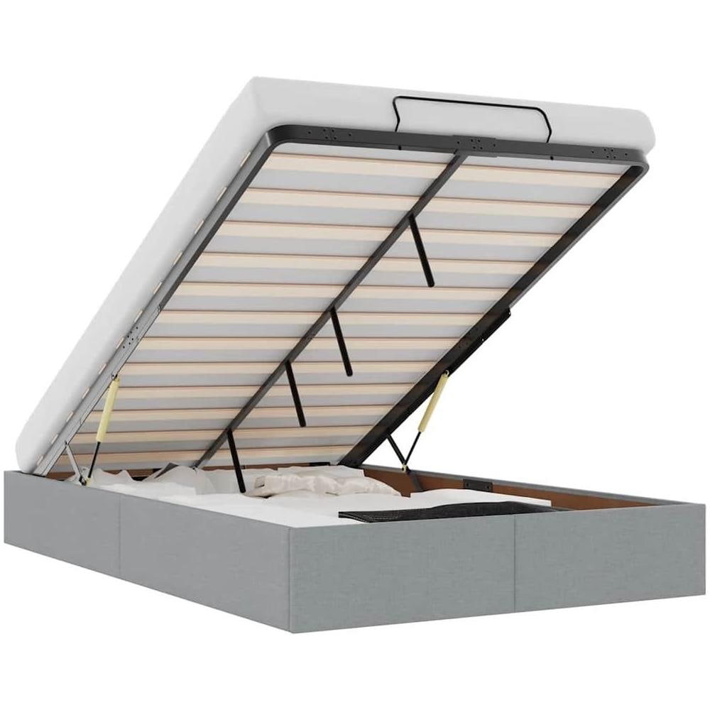 Struttura Letto Pouf senza Materasso 120x200 cm in Tessuto - Foto 1