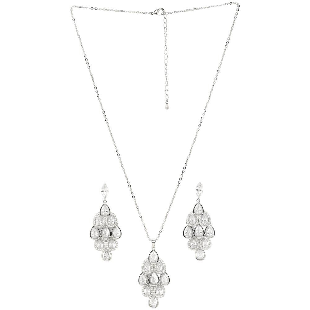 Set Collana Cascata Perlacea e Orecchini - Foto 2