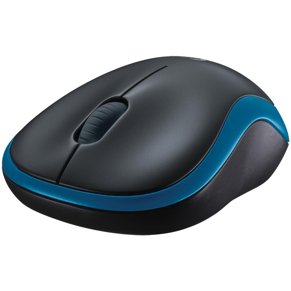 Mouse Wireless M185 Ottico 3 Tasti 1000 DPI Colore Nero e Blu - Foto 2
