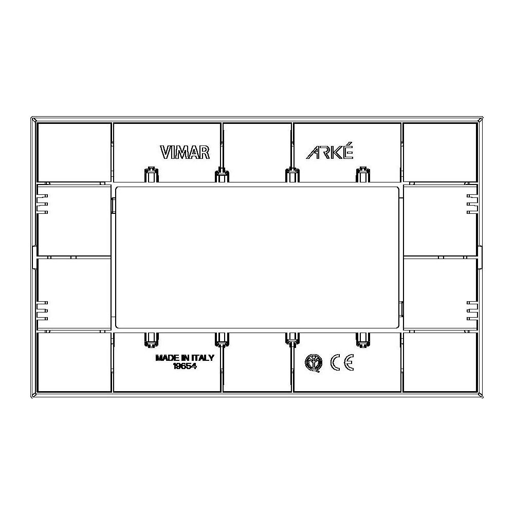 19654/71 - Placca Classic 4m Nero - Foto 2