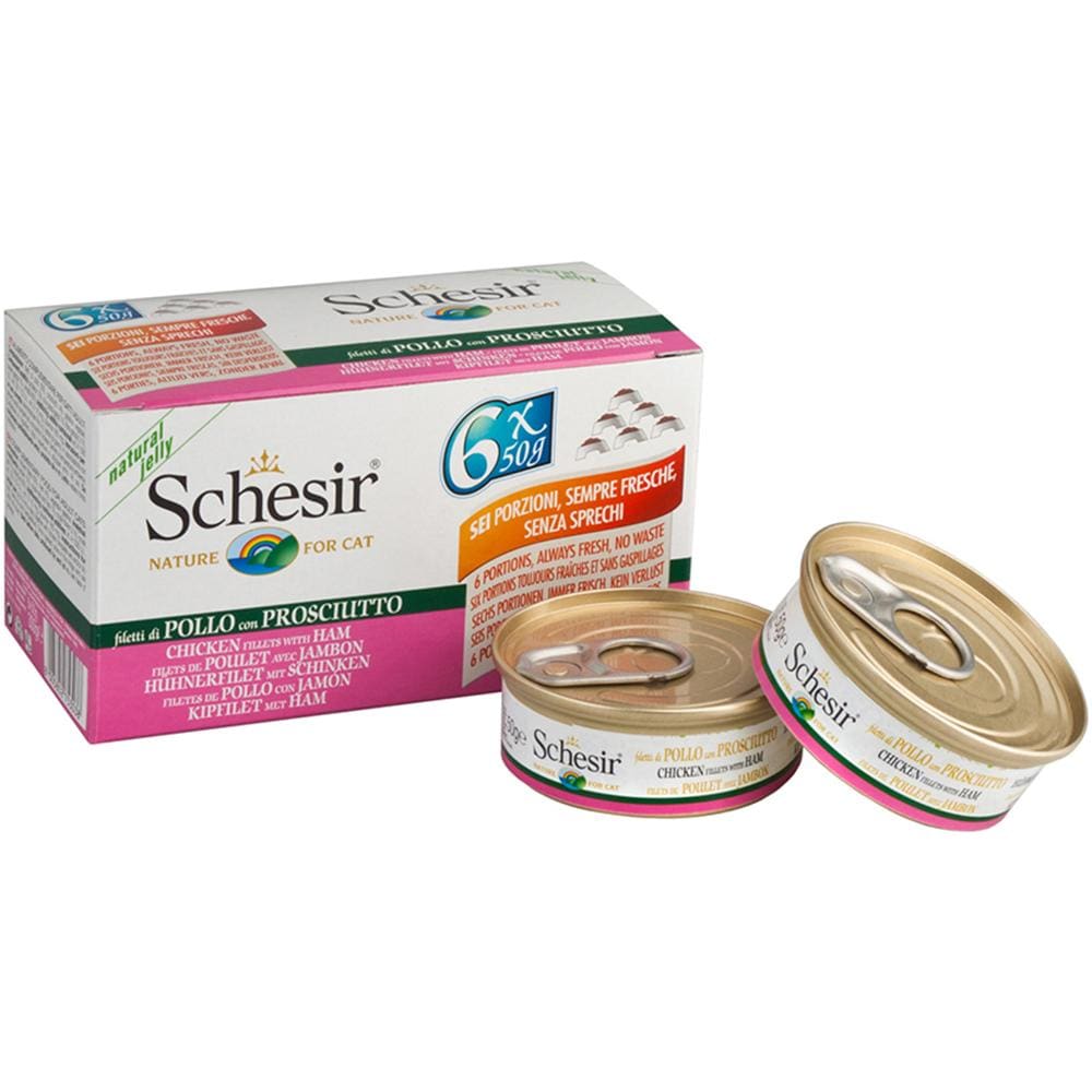 Alimento Gatto Cat Natural Jelly Pollo E Prosciutto 6x50g - Foto 1