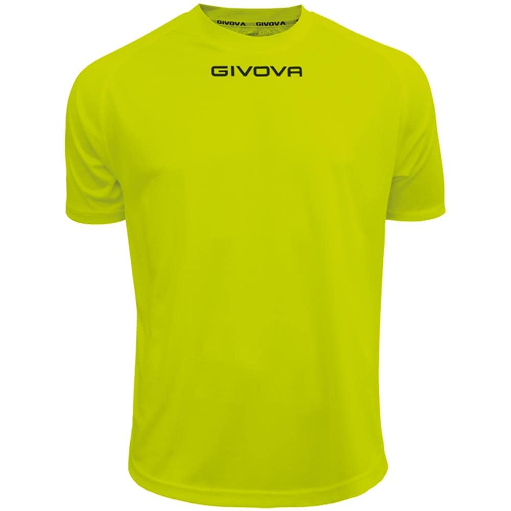 T - Shirt Givova One Givova Giallo Fluo Corsa Sport Uomo Staff Running Jogging Allenamento Relax Calcio Calcetto Torneo Scuola Sport - Taglia S - Foto 1