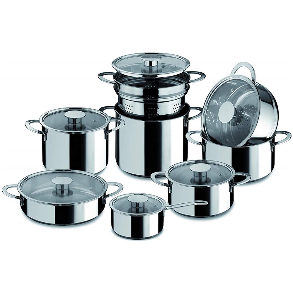 Gourmet Batteria, 14 Pezzi, Acciaio Inossidabile 18/10 - Foto 1