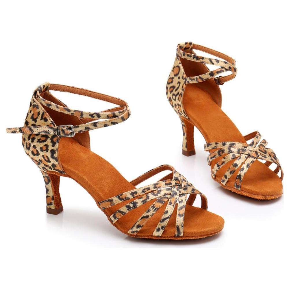 SLOWMOOSE - Scarpe Da Ballo Latino Professionali Con Tacco Alto Per Donne /  Ragazze / Signore [ marrone 5 Cm / 8] - ePRICE