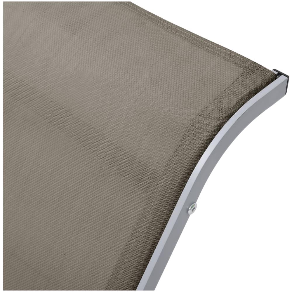 Lettini Prendisole Con Tavolino 2 Pz In Alluminio Grigio Talpa - Foto 11