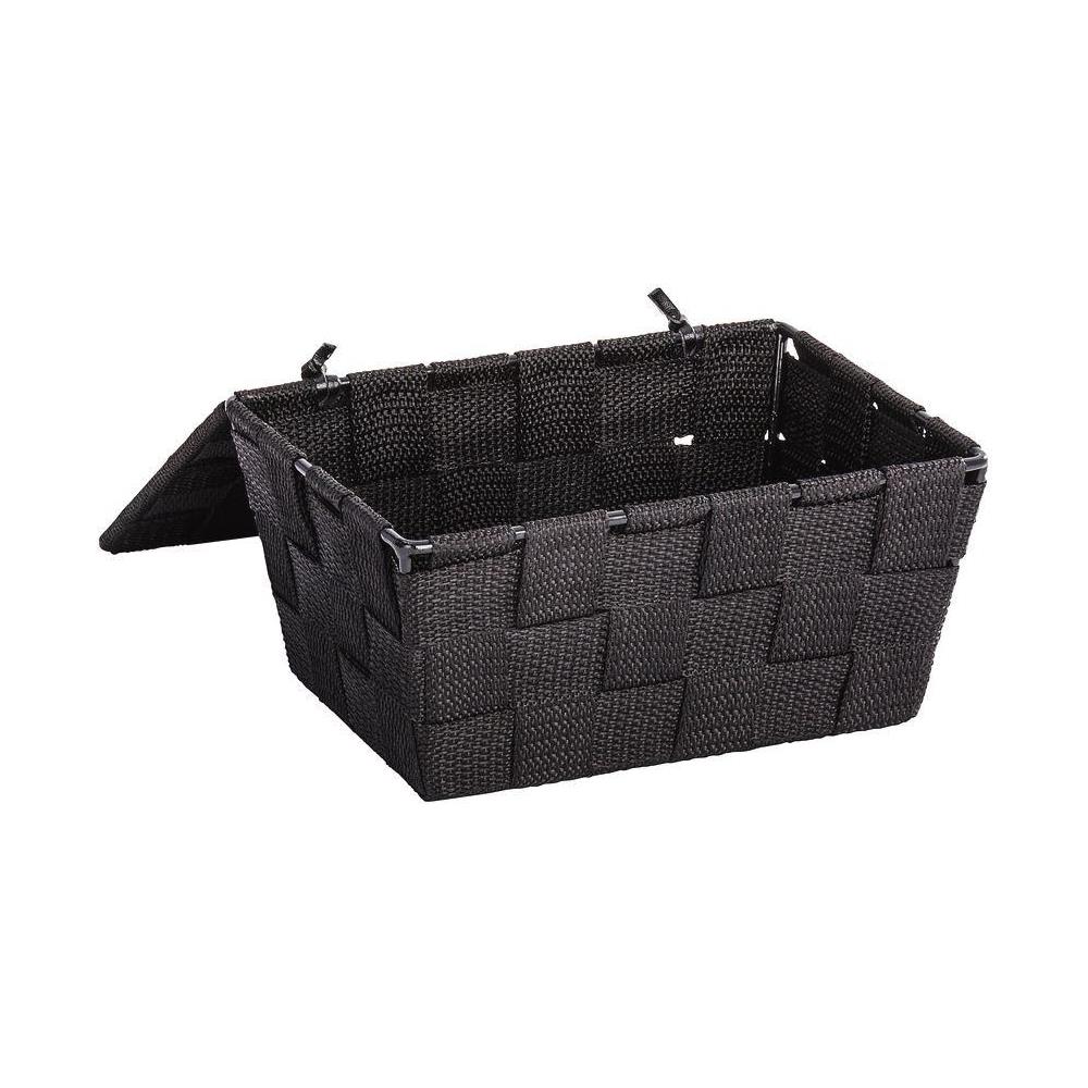 Cestino Portaoggetti Adria 19 X 10 X 14 Cm Polipropilene Nero - Foto 2