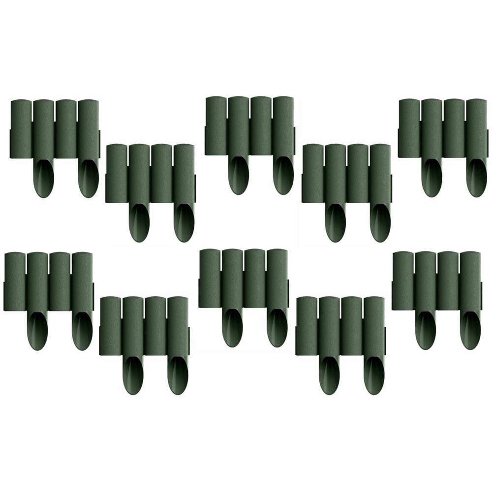 Palizzate Di Plastica Verde 2.3m X 25,5 Cm | Aiuole Giardino | Cordoli Per Aiuole - Foto 1