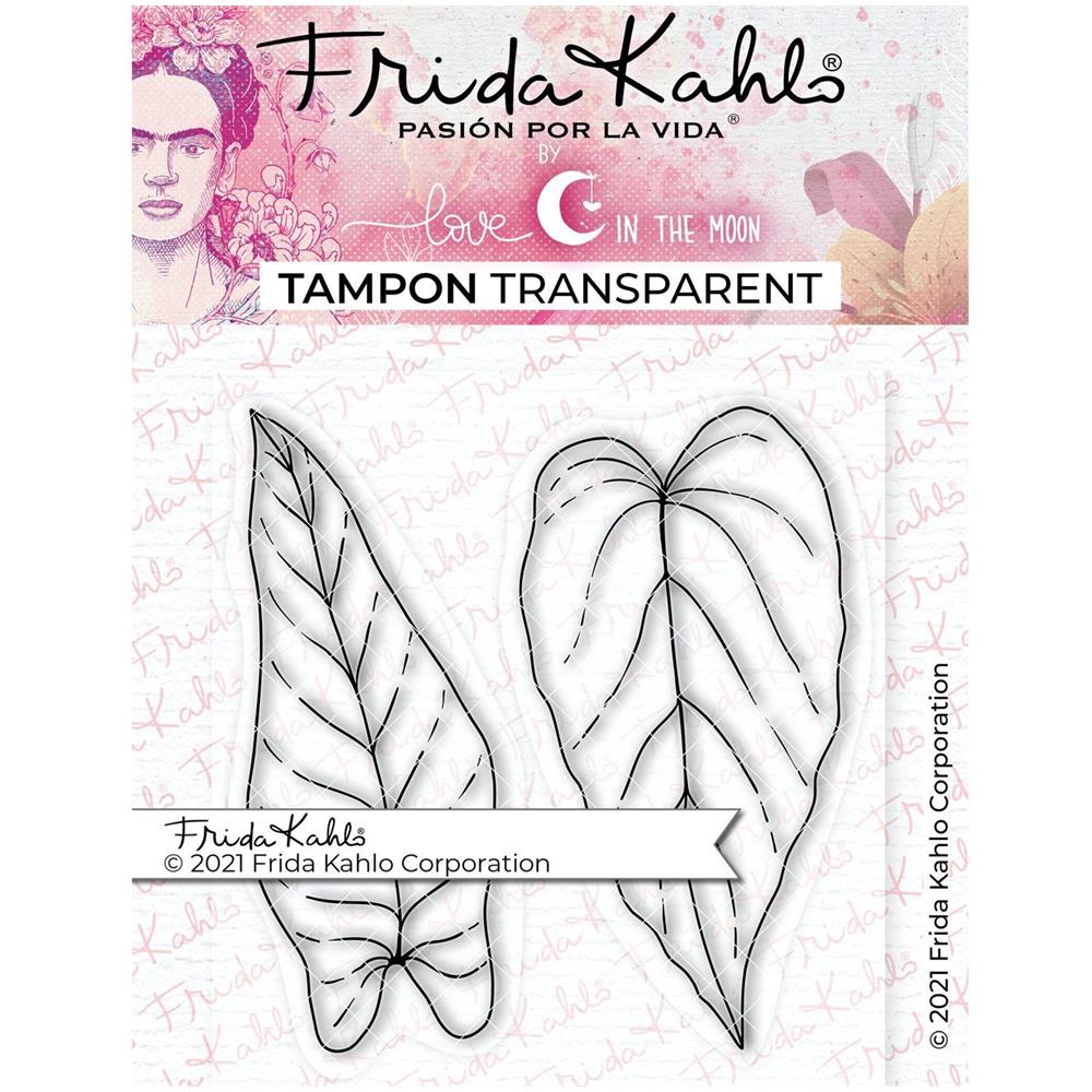 2 Timbri Trasparenti - Foglia 2 - 9,5 X 6,5 Cm - Foto 1