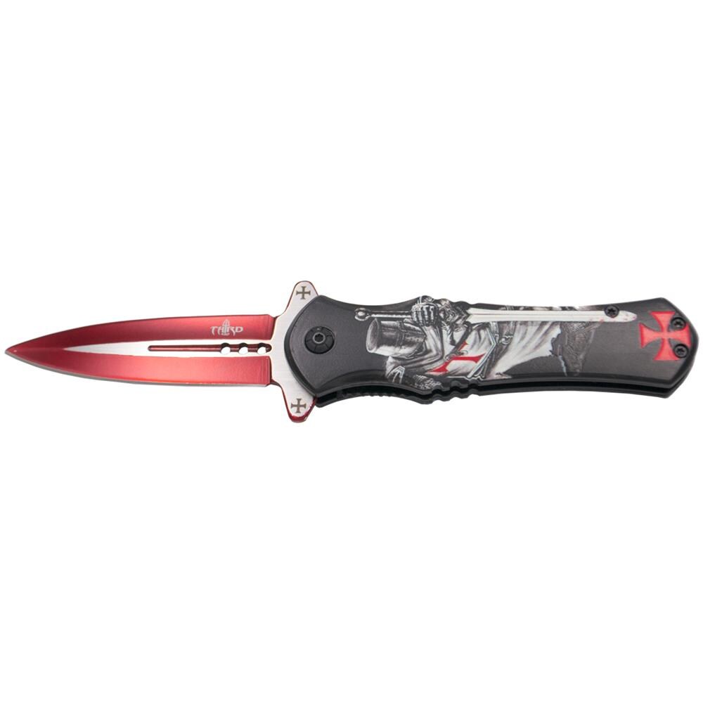Temperino Templar Third, Impugnatura Of Alluminio Con Stampa 3d, Lama Of 8,2 Cm Of Acciaio Inox, Lunghezza Totale 19,7 Cm, K2914, Strumento Per Uso Sportivo, Pesca E Caccia - Foto 1