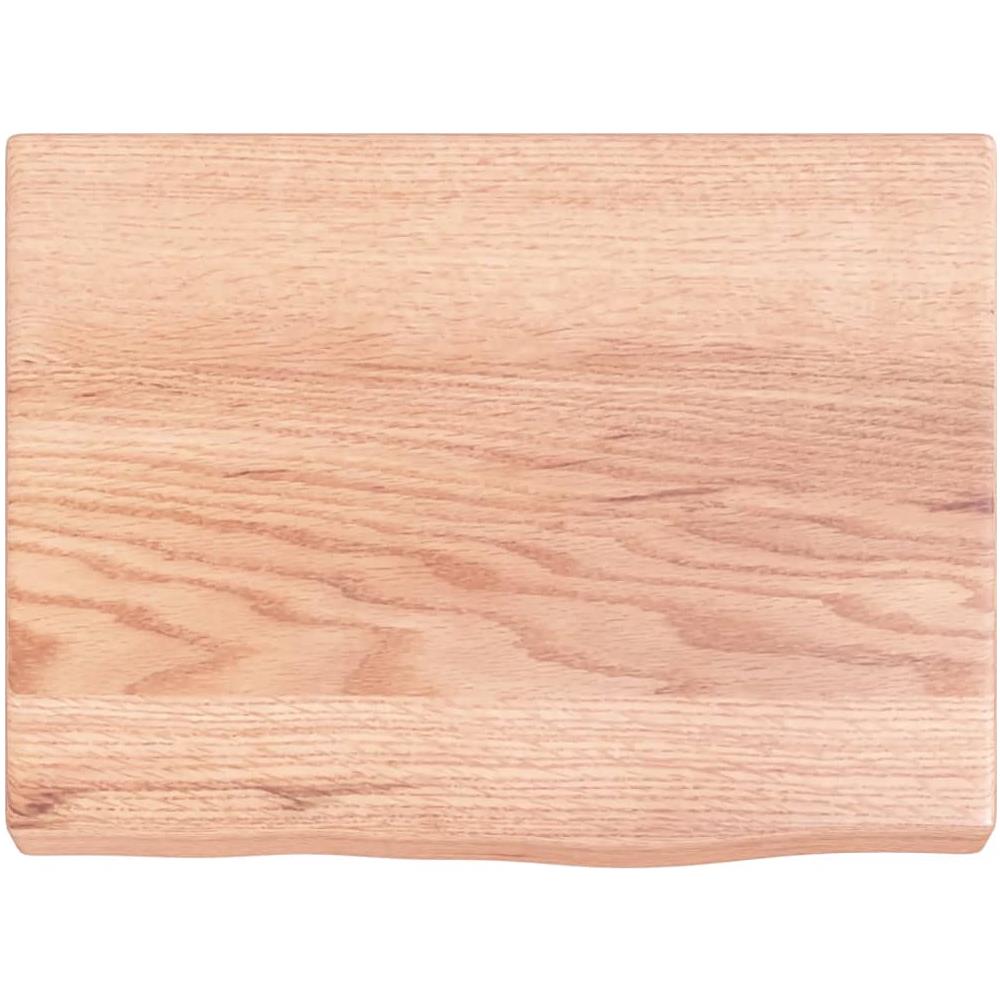 Ripiano Muro Marrone 40x30x (2-4) cm Massello Rovere Trattato - Foto 2