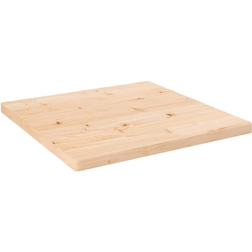 Piano Tavolo 60x60x2,5 Cm In Legno Massello Di Pino Quadrato - Foto 1
