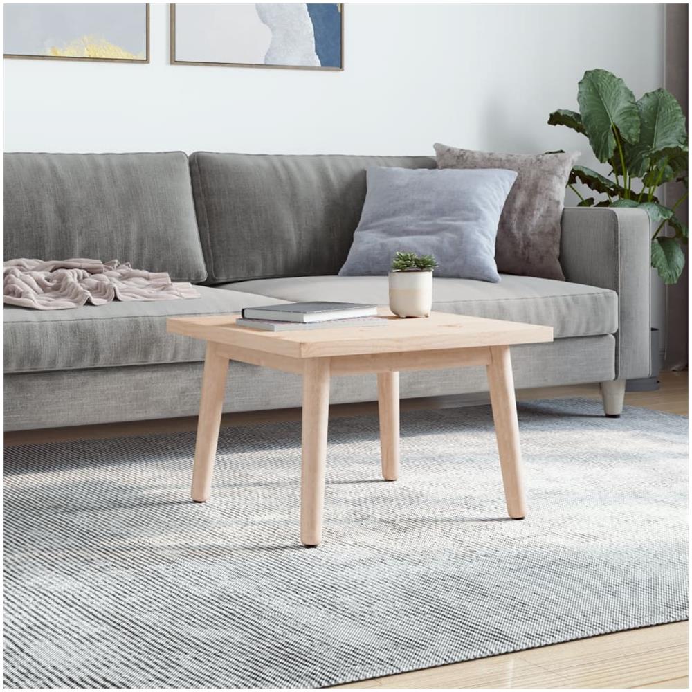 Piano Tavolo 60x60x2,5 Cm In Legno Massello Di Pino Quadrato - Foto 2