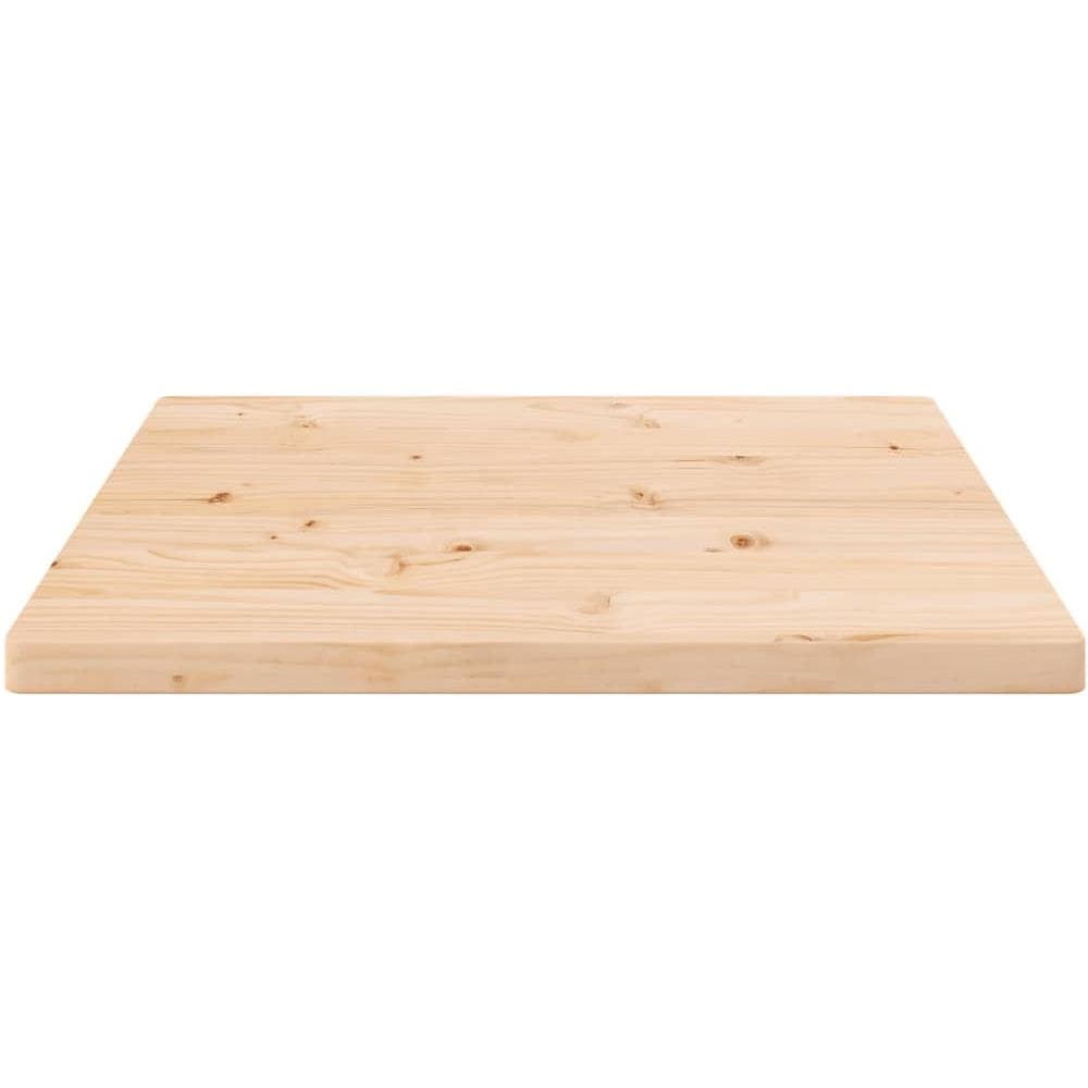 Piano Tavolo 60x60x2,5 Cm In Legno Massello Di Pino Quadrato - Foto 3