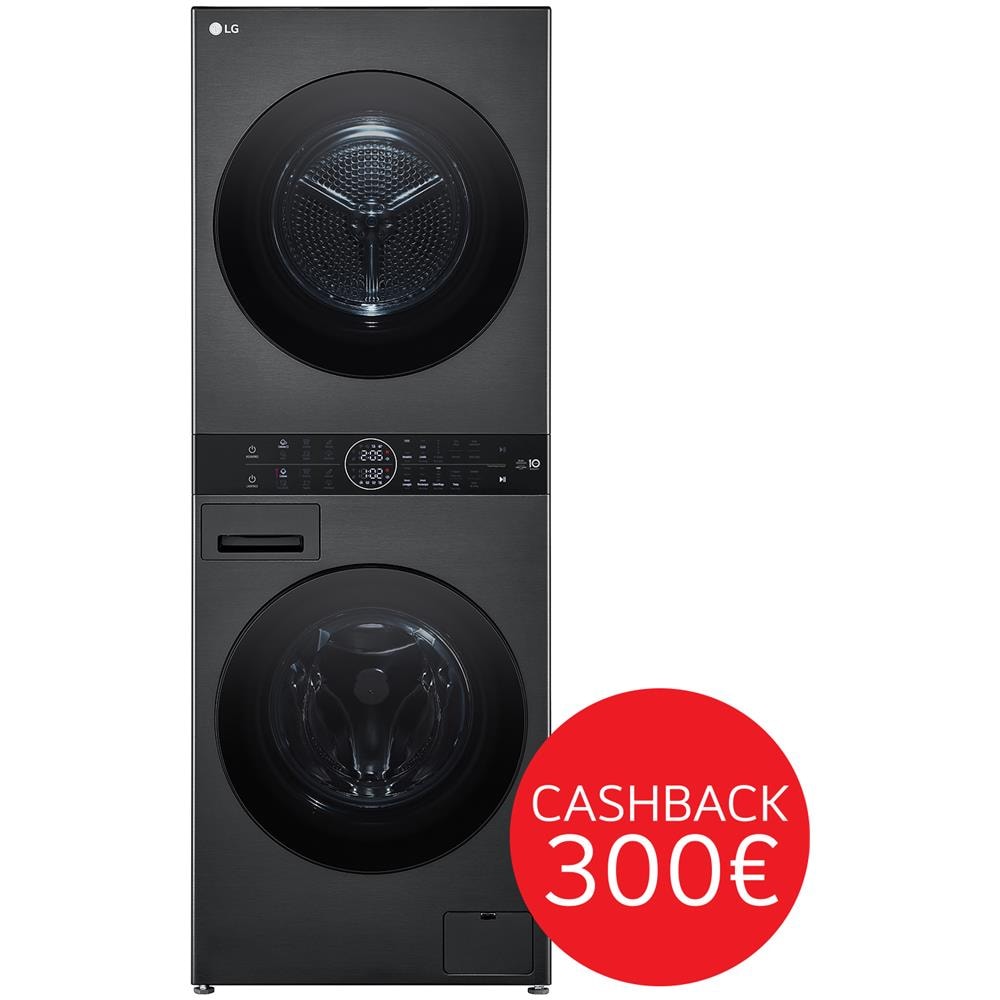 WT1210BBF LAVATRICE + ASCIUGATRICE WASH TOWER WIFI DUAL INVERTER 12KG CL.A - Foto 2