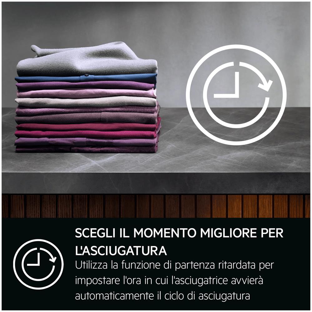 Asciugatrice Libera installazione Pompa di CaloreTR7HE1C9 Caricamento frontale 9 kg Bianco - Foto 2