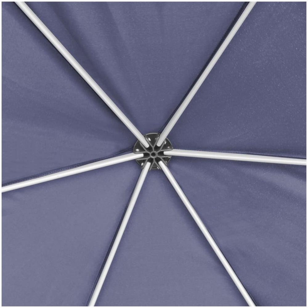 Gazebo Esagonale Pop-Up con 6 Pareti Blu Scuro 3,6x3,1 m - Foto 2