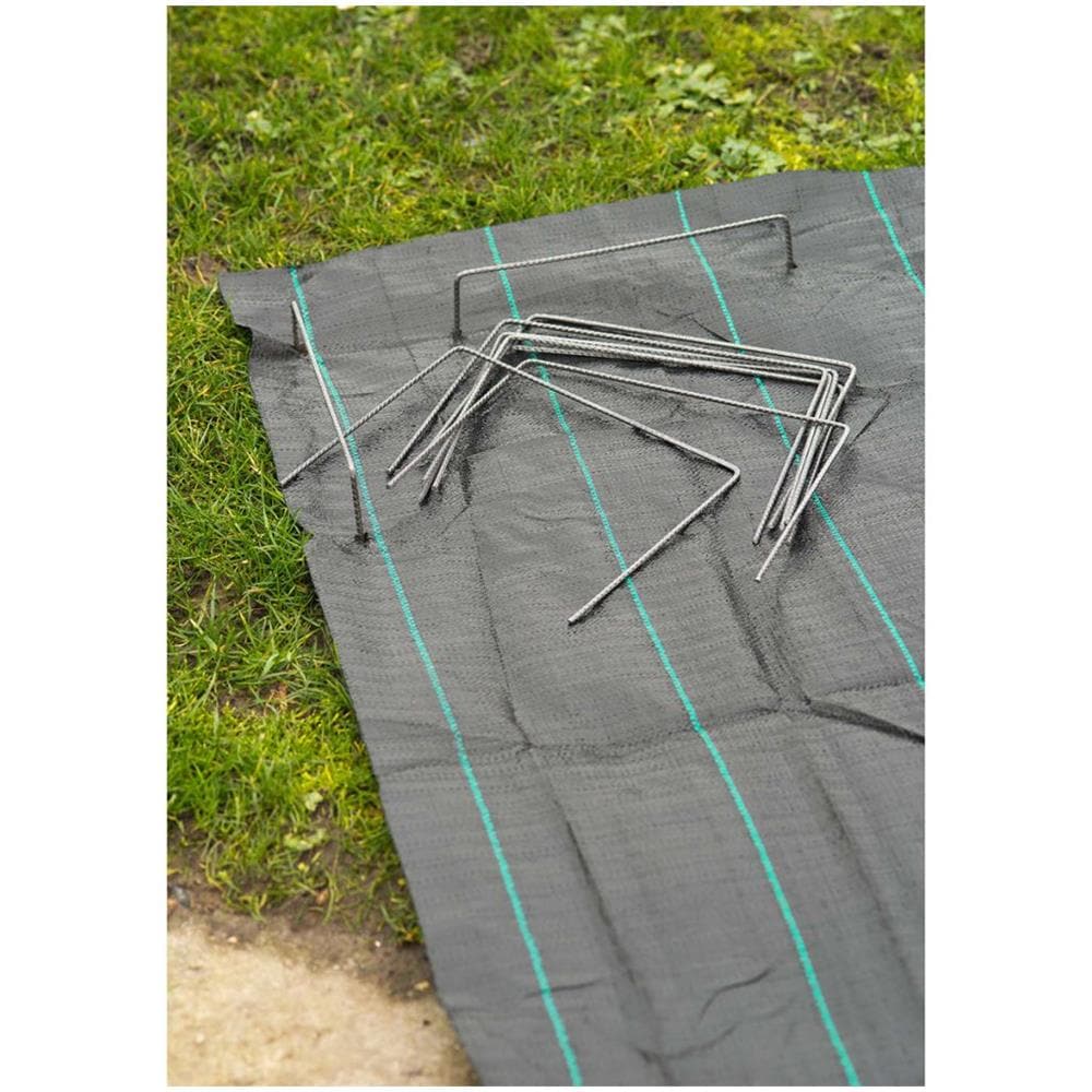 Punti Fissatura Copertura Terreno 20 Pz 25x20cm Metallo 6030391 - Foto 2