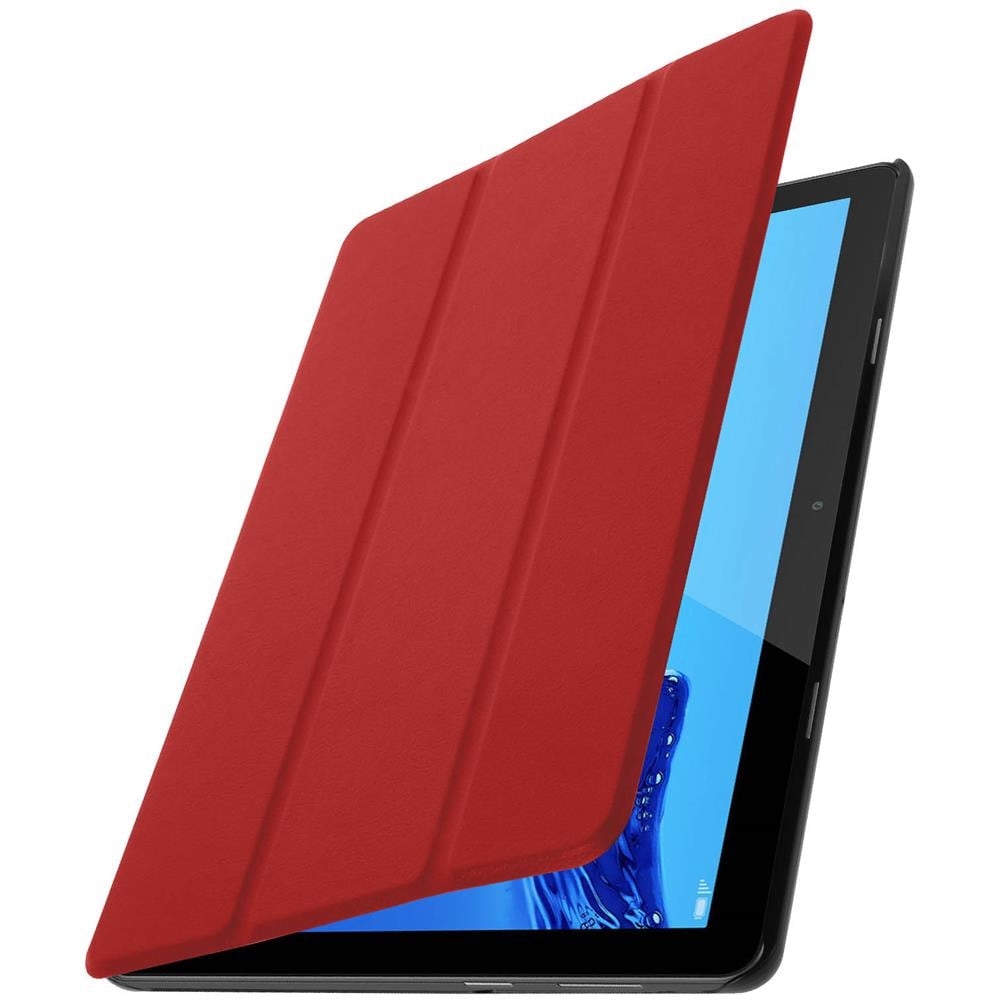 Custodia Huawei Mediapad T5 10.0 Sportellino Flip Supporto Video / tastiera Rosso - Foto 2