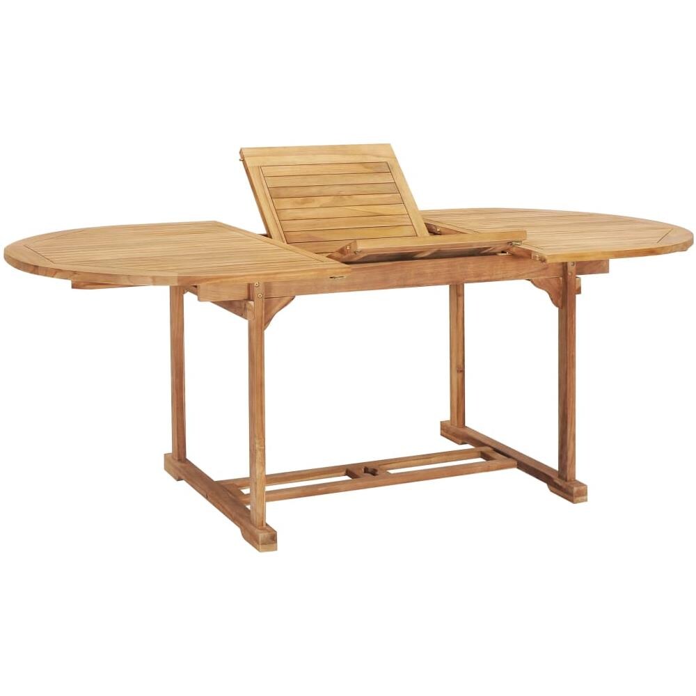 Tavolo Da Pranzo Allungabile (150-200) x100x75 Cm In Teak - Foto 2
