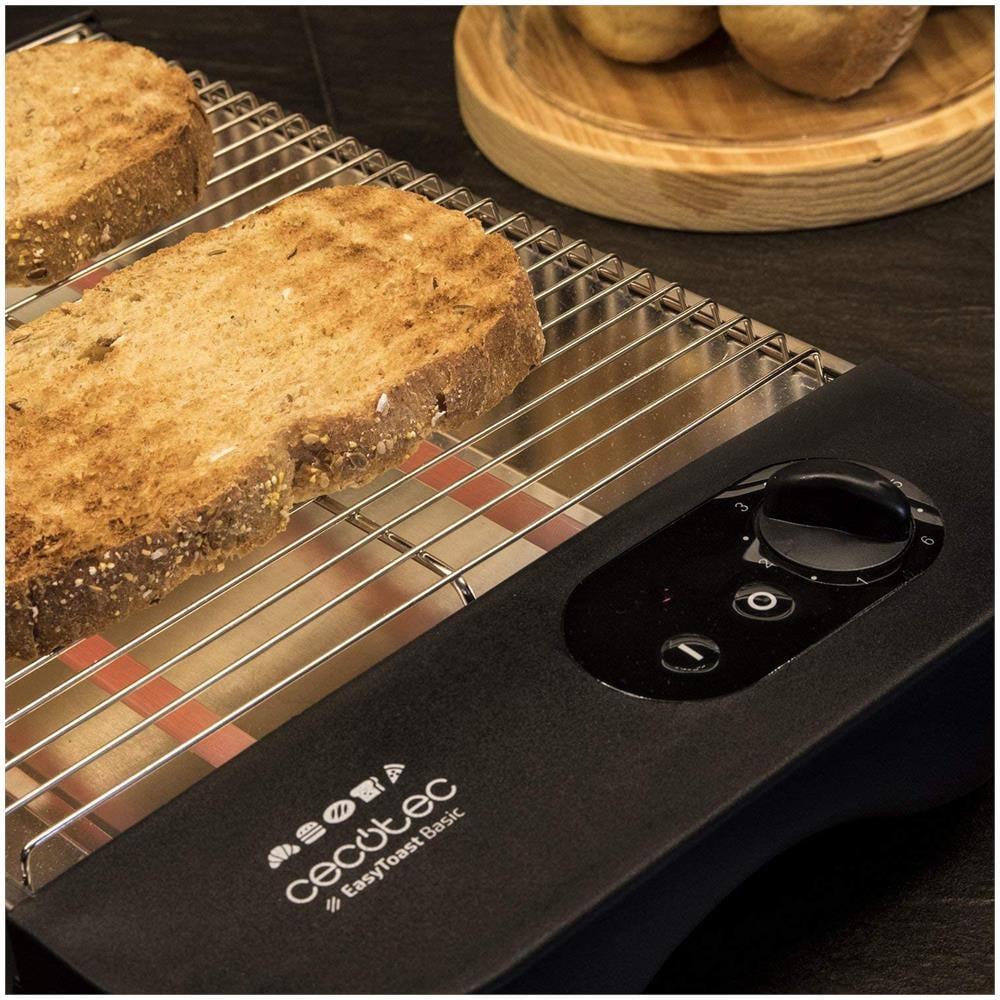 Tostapane Easy Toast Basic Potenza 900 W Colore Nero / Inox - Foto 2