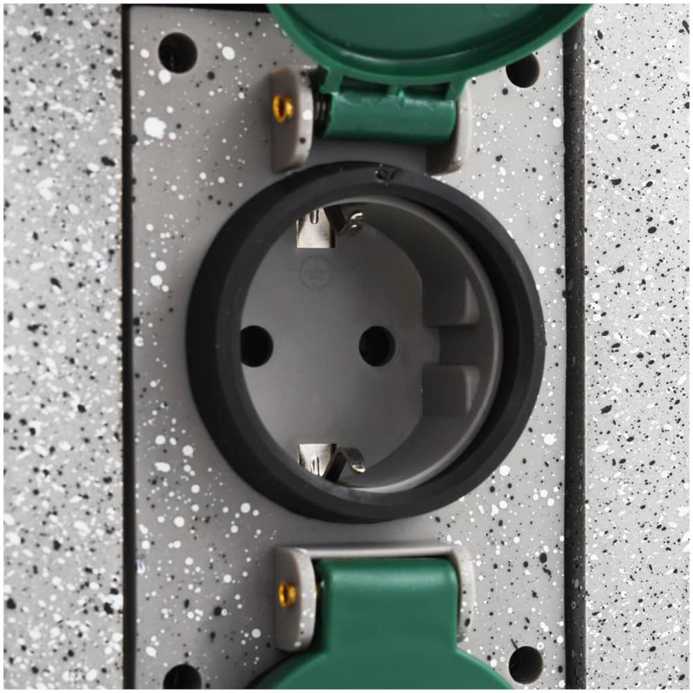 Presa Elettrica Da Giardino Con Sensore Luce Verticale Plastica - Foto 2